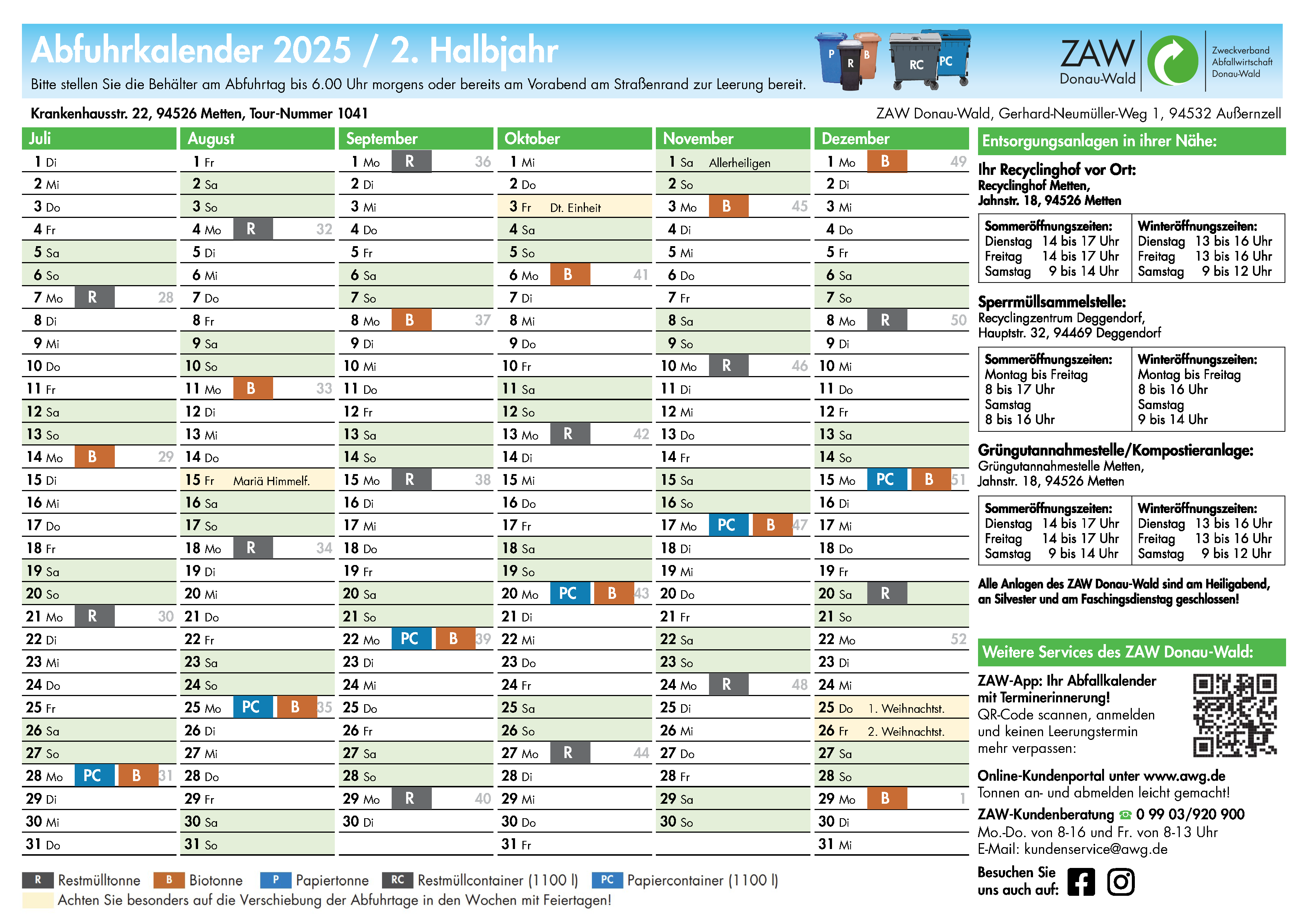 Metten Leerungstermine 2 Halbjahr 2025.png